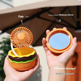 Portable USB Hamburger Desktop Fan for Creative Home Air Circulation - Himpall